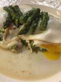 Eggs with Asparagus and Smoked Scamorza