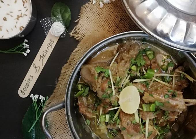 Mutton white karahi