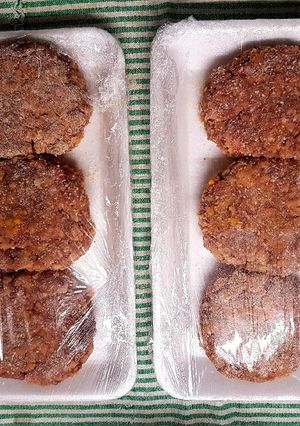 Una foto de Hamburguesas de carne molida y soja texturizada (para freezar)