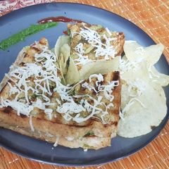 Bombay grilled sandwich A picture of Bombay grilled sandwich.