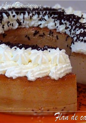 Una foto de Flan de café irlandés