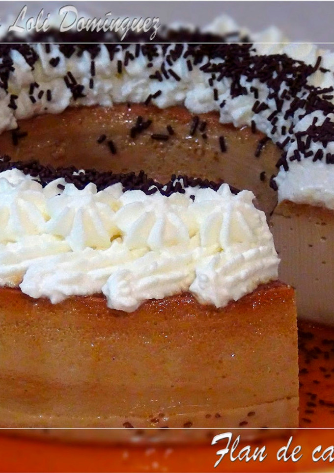 Una foto de Flan de café irlandés