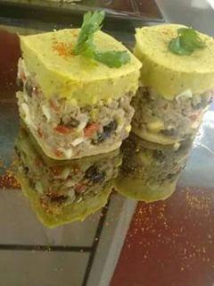 Una foto de Pastel de carne con batatas