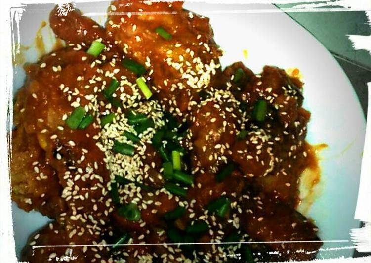 Resep Ayam jangjang ala korea #BikinRamadanBerkesan yang Lezat Sekali