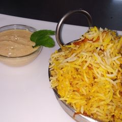 A picture of Mutton biryani.