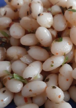 Una foto de Mini alubias a la vinagreta