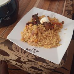 A picture of Jollof Rice.