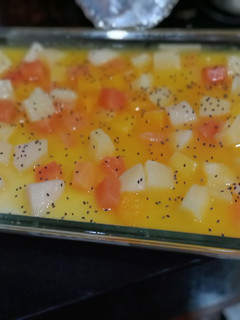 Foto resep Puding buah susu almond sutera