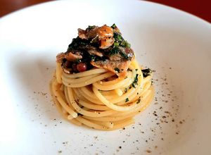 Foto di Spaghetti all'aringa affumicata marinata al limone 🍋