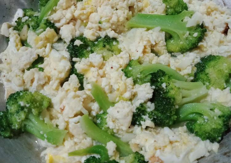 Resep Orak arik brokoli tahu telur buat anak yang Menggugah Selera