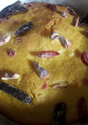 A picture of Totapuri mango cake.