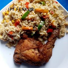 A picture of Vegetable coconut rice.