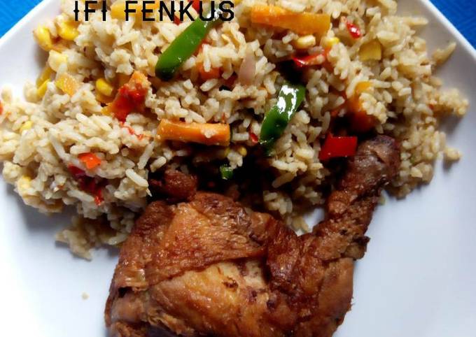 Simple Way to Prepare Homemade Vegetable coconut rice