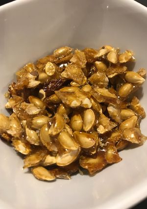 Una foto de Semillas de calabaza caramelizadas