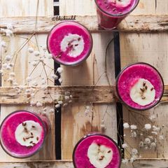A picture of Beetroot banana smoothie.
