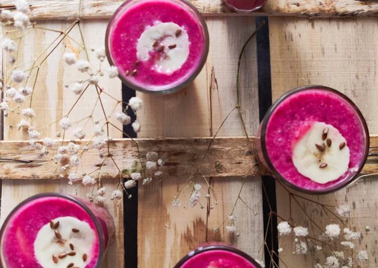 Simple Way to Make Ultimate Beetroot banana smoothie