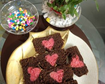 Ultimate, Prepare Hidden heart chocolate cake Delicious Nutritious