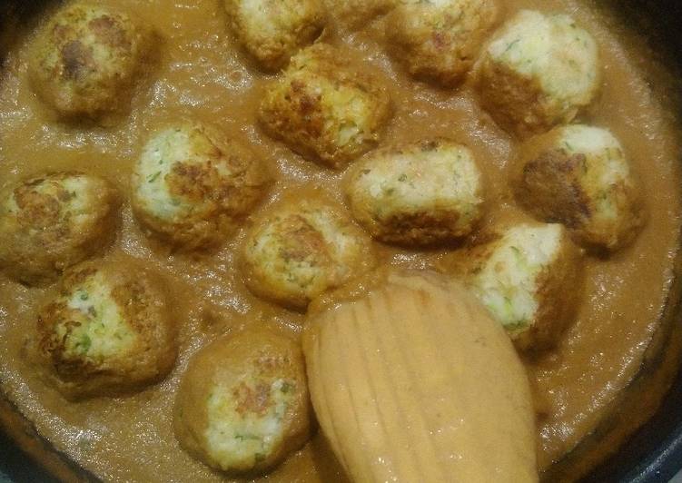 Albóndigas vegetales con salsa de champiñones