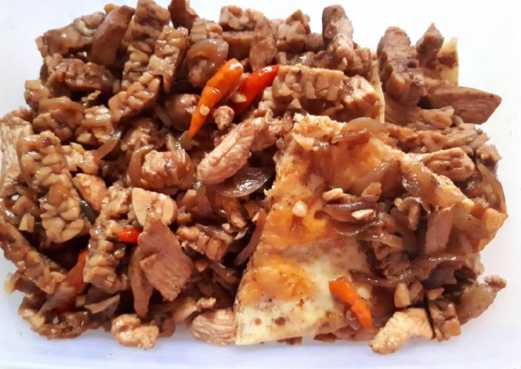 Oseng Tempe, ayam, telor