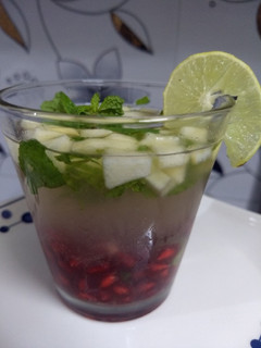 A picture of Fruit mint lemonade.