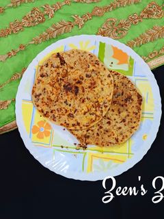 A picture of Meetha Parathas (with Split Milk Kalakand).