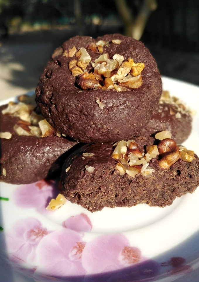 Una foto de Brownie con coliflor