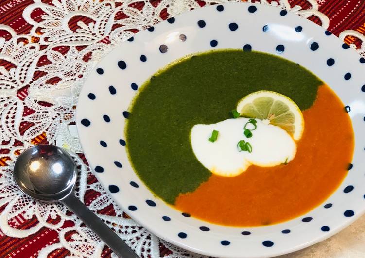 Red and Green Vegetables Soup