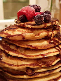 Una foto de Receta de Tortitas o Pancakes ¡En 5 minutos con Truco!