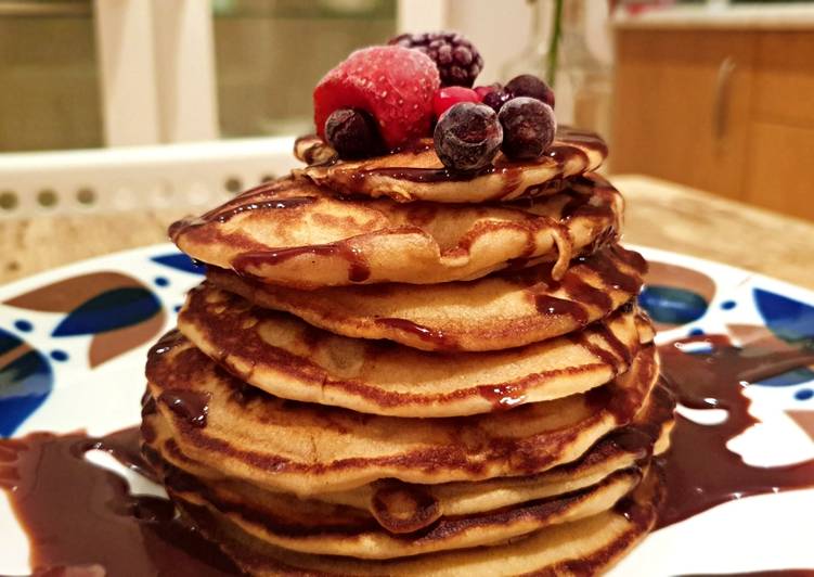 Receta de Tortitas o Pancakes ¡En 5 minutos con Truco!