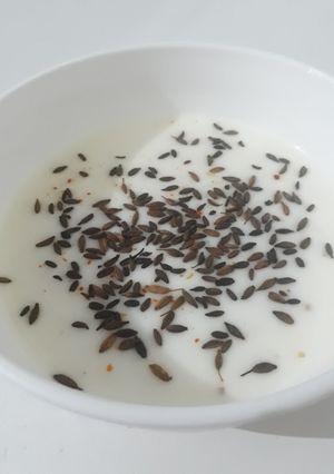 A picture of Jeera raita.