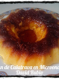Una foto de Pan de calatrava en el microondas