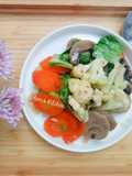 Capcay Wortel, Jamur, Baso, Pokcoy, Kembang Kol