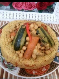 صورة لوصفة ارز بالخضر