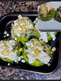 Zapallitos de tronco rellenos de Seitán y quesos