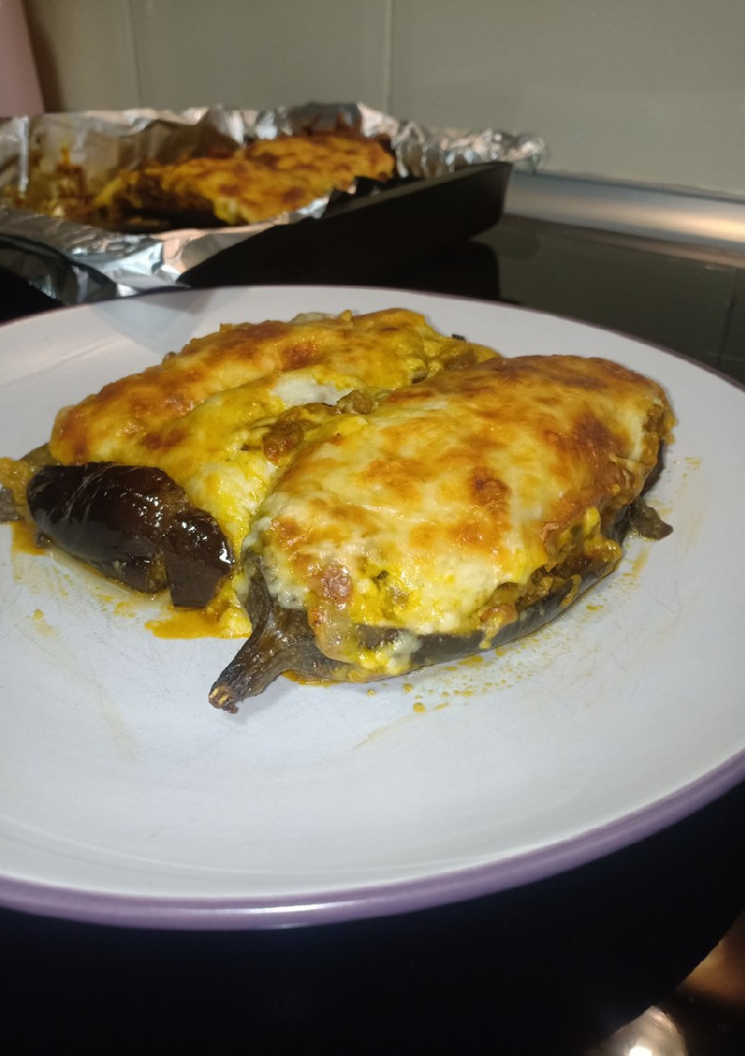 Una foto de Berenjenas rellenas 🇪🇸sin gluten/low carb/keto/paleo