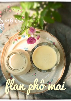 Hình của món Flan phô mai.