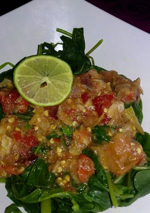 Foto resep Plecing kangkung khas lombok