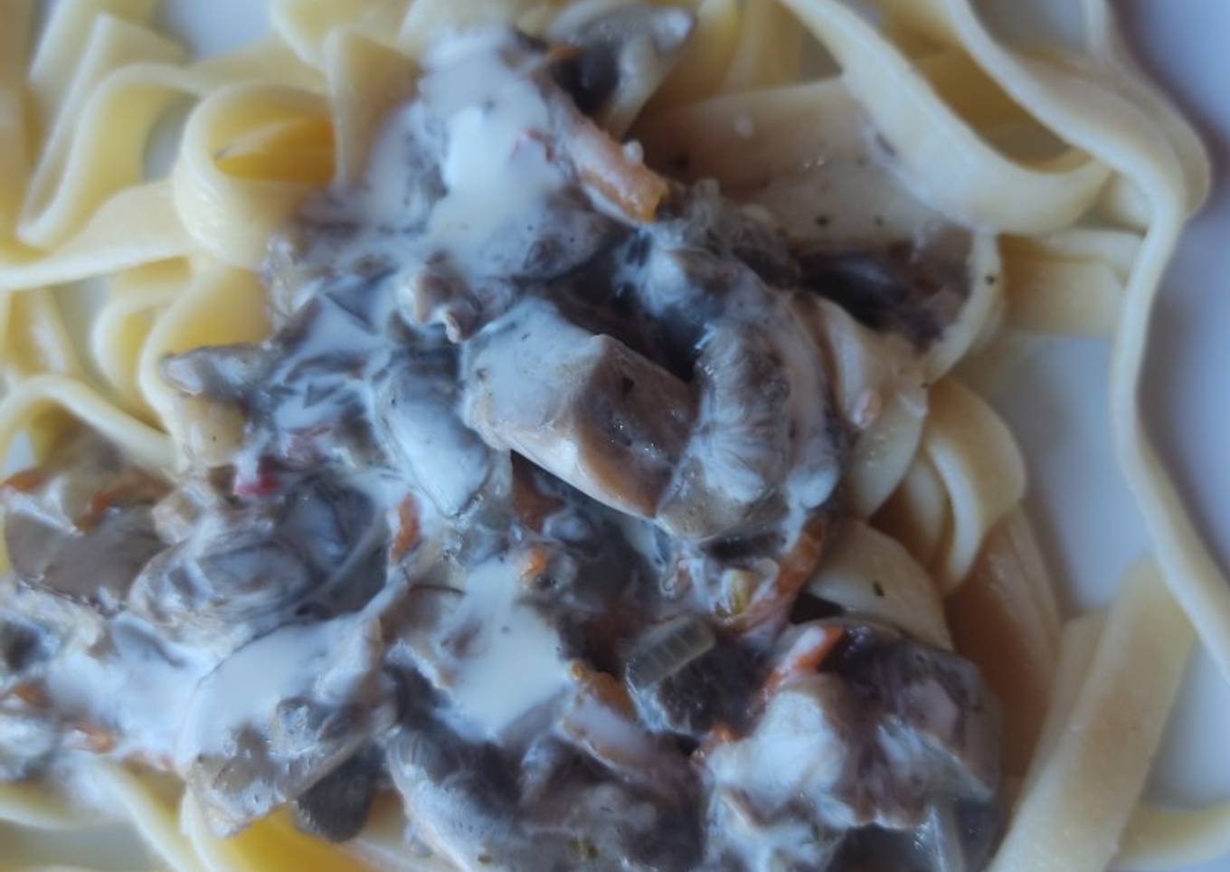 Crema con champiñones