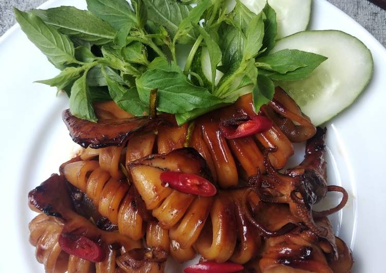 Cumi Bakar Teflon