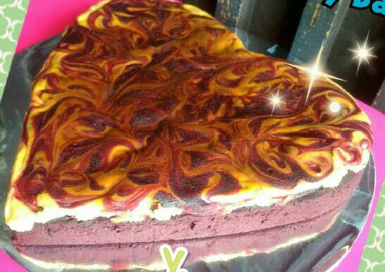 Cheese Cake Brownies Red Velvet