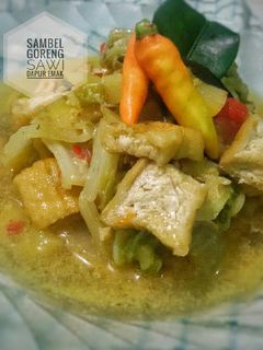 Foto resep Sambel Goreng sawi Putih,Tahu & Kentang