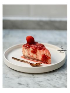 Foto resep Strawberry Biscoff Cheesecake