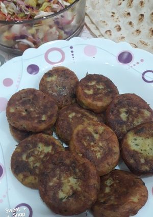 عکسی از دستور کوکو با دستگاه فلافل زن