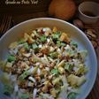 Salade d'endive, pomme, noix et gouda au pesto vert