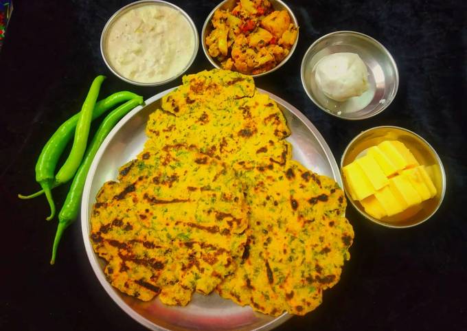 मेथी वाली मक्की की रोटी (methi wali makki ki roti recipe in Hindi ...