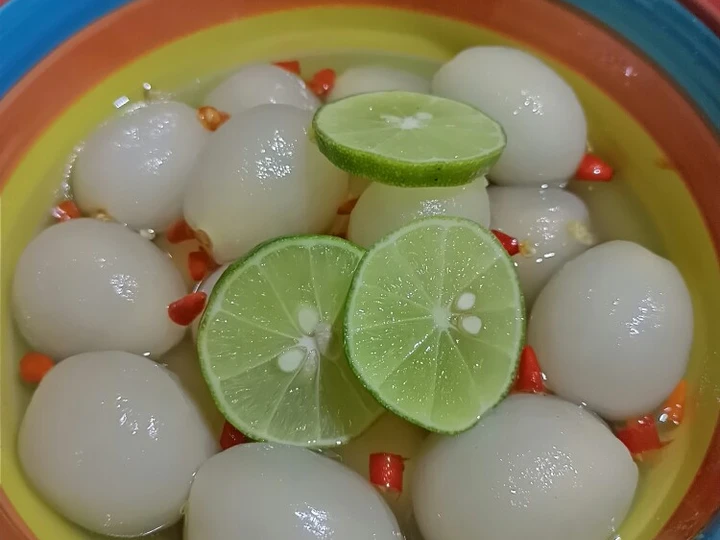 Easy Steps to Prepare Recipes Asinan Rambutan the So Delicious Can Pamper Your Tongue.