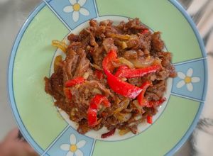 Foto resep Beef Slice with Barbeque Sauce