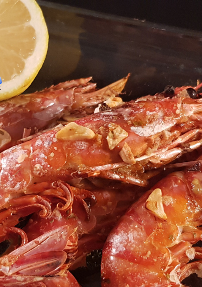 Una foto de Gambas en freidora de aire (sin aceite)