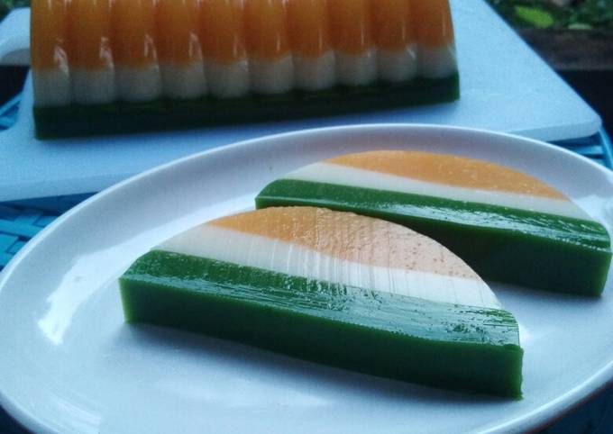 Pudding Labu Susu Pandan