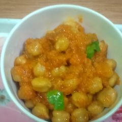 A picture of Masala chana.